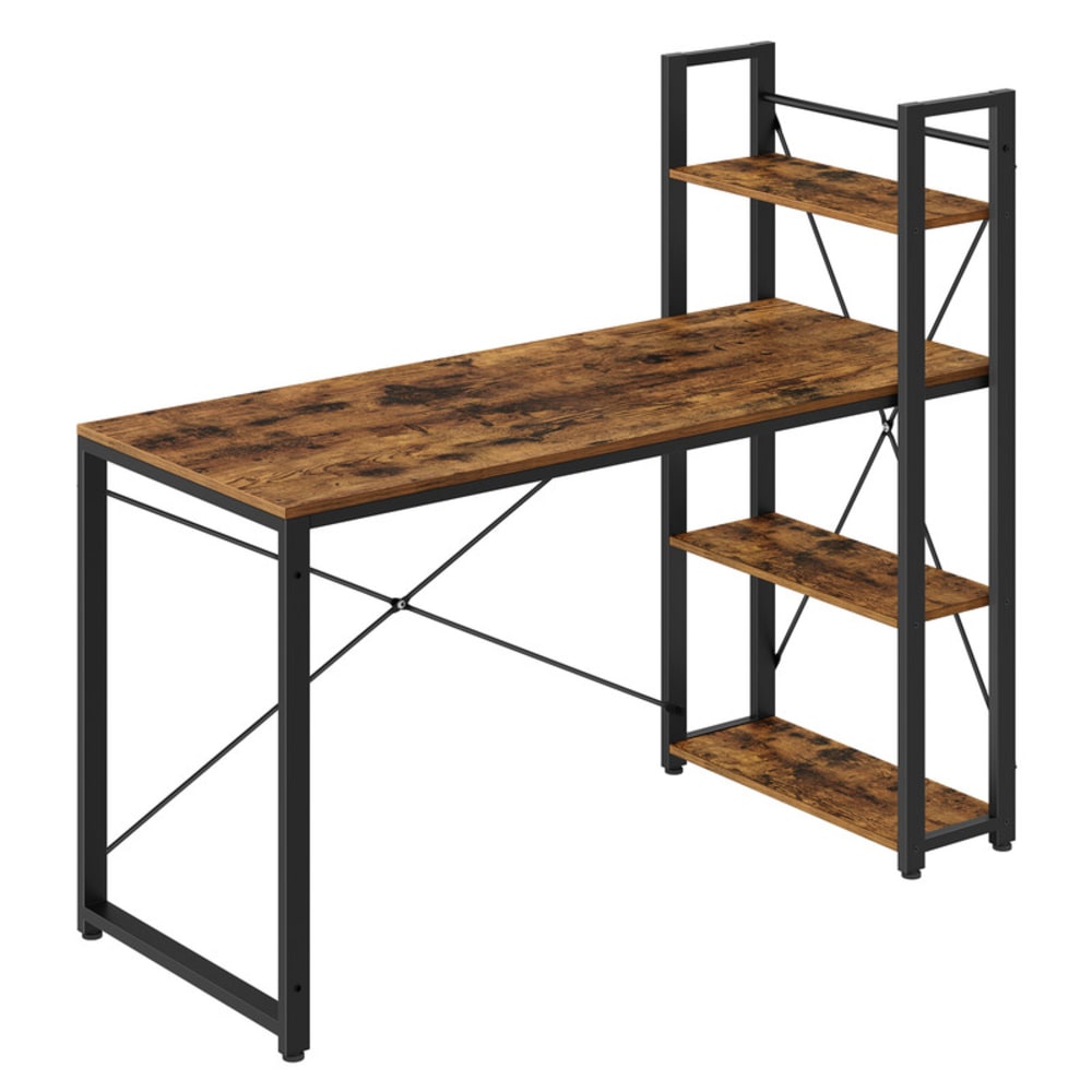 bureau avec étagères