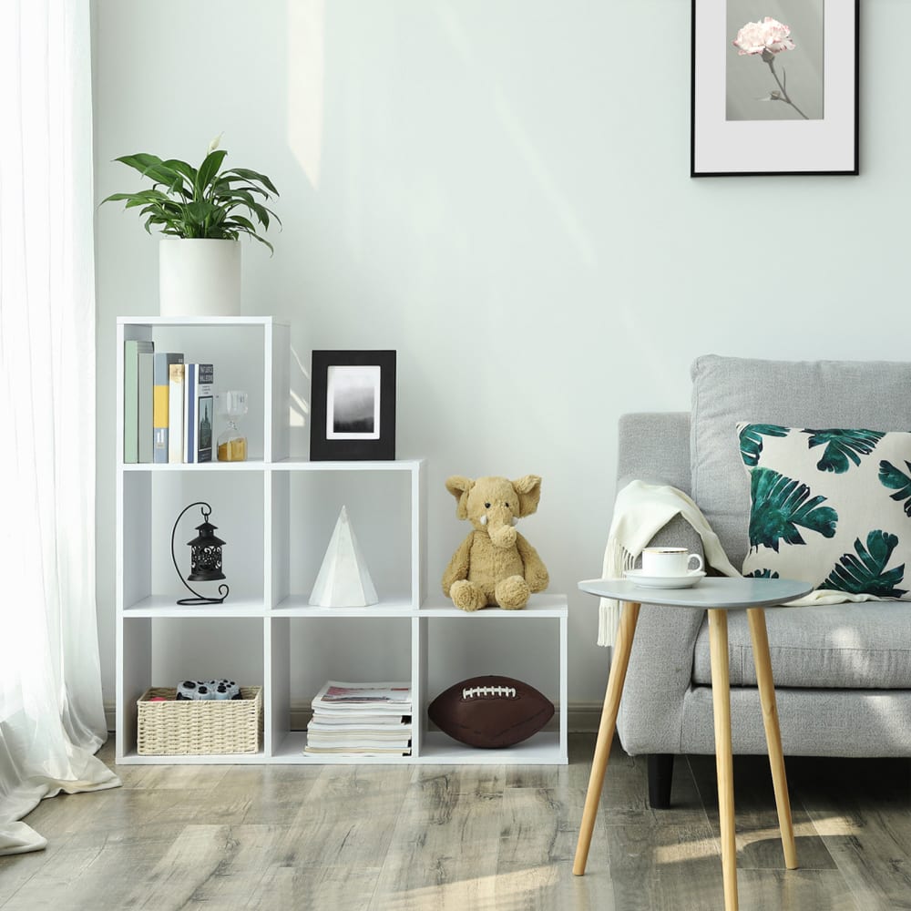 Étagère à livres avec 6 compartiments système de rangement blanc - Maisons du Monde