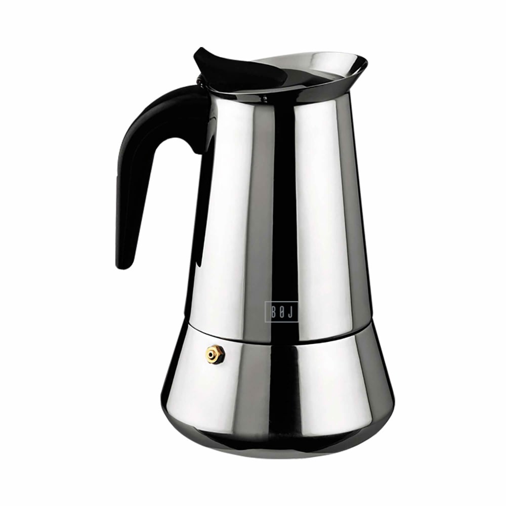 Cafetière Moka 6 tasses en acier inoxydable