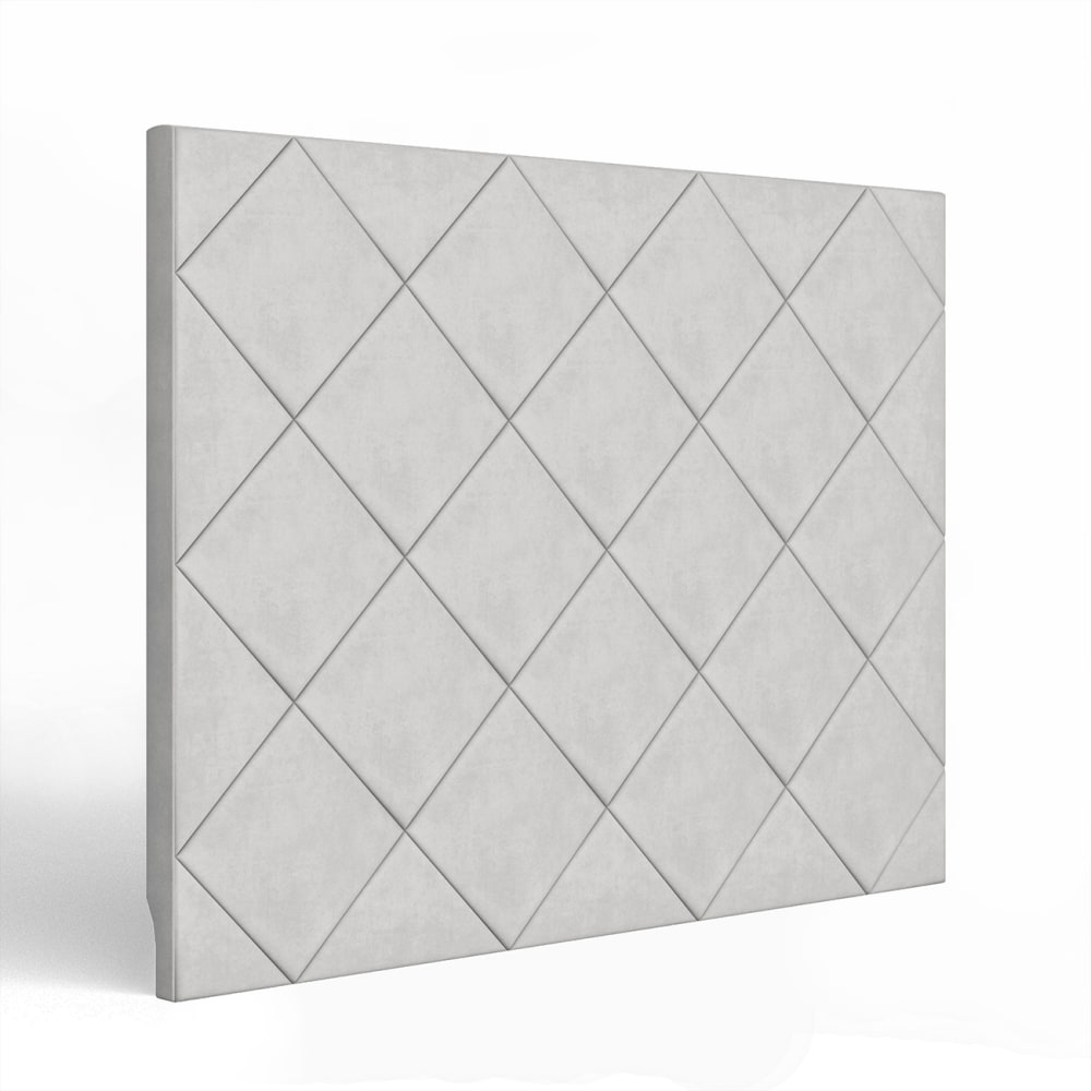 Tête de lit gris lignes élégantes – lit 105 – 115x125 cm