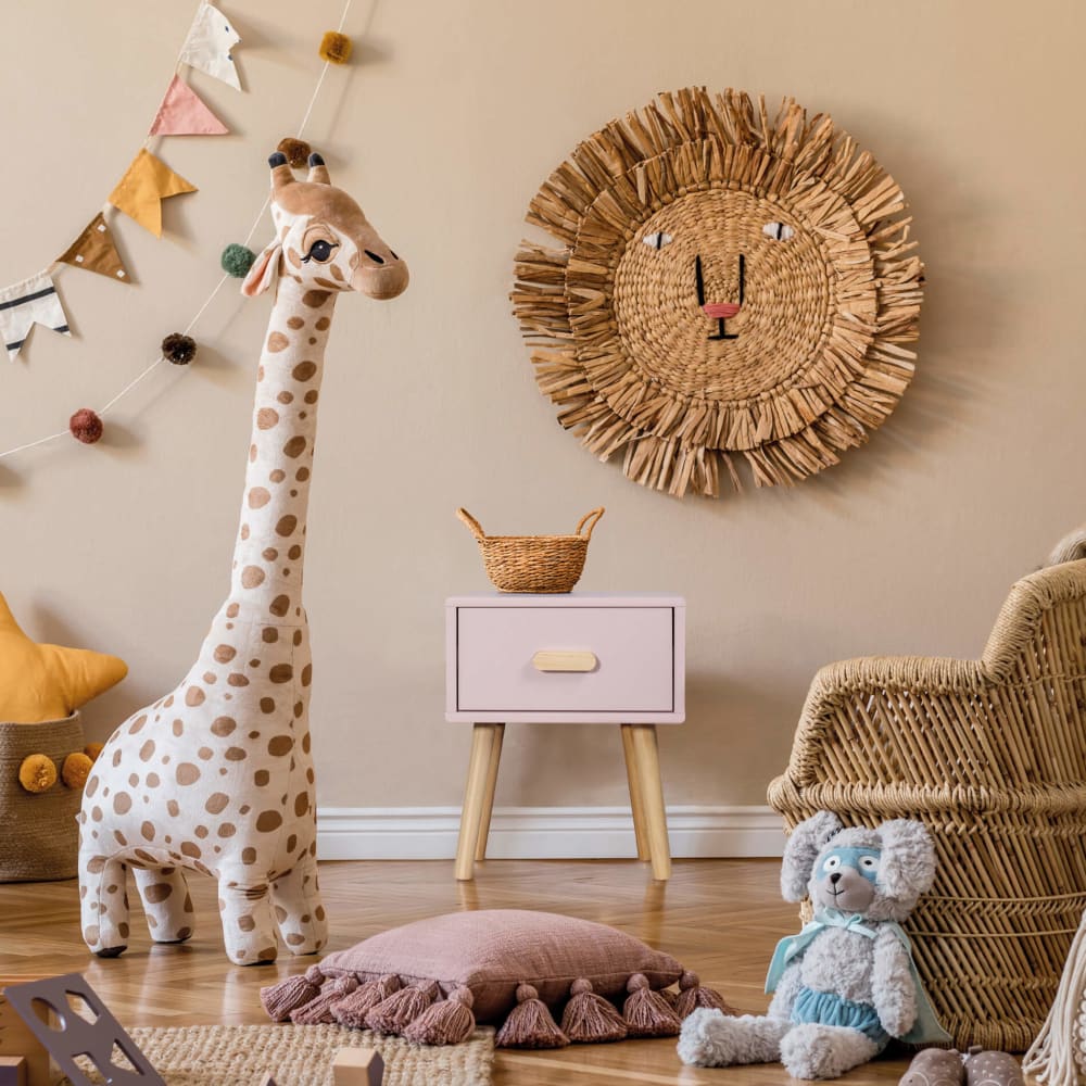 Table de chevet pour enfants rose avec 1 tiroir - Maisons du Monde