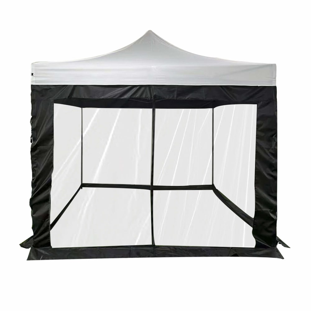 Mobili Rebecca Mückennetz aus schwarzem Polyester für 3x3-Gartenpavillon style modern - Pes - Polyester