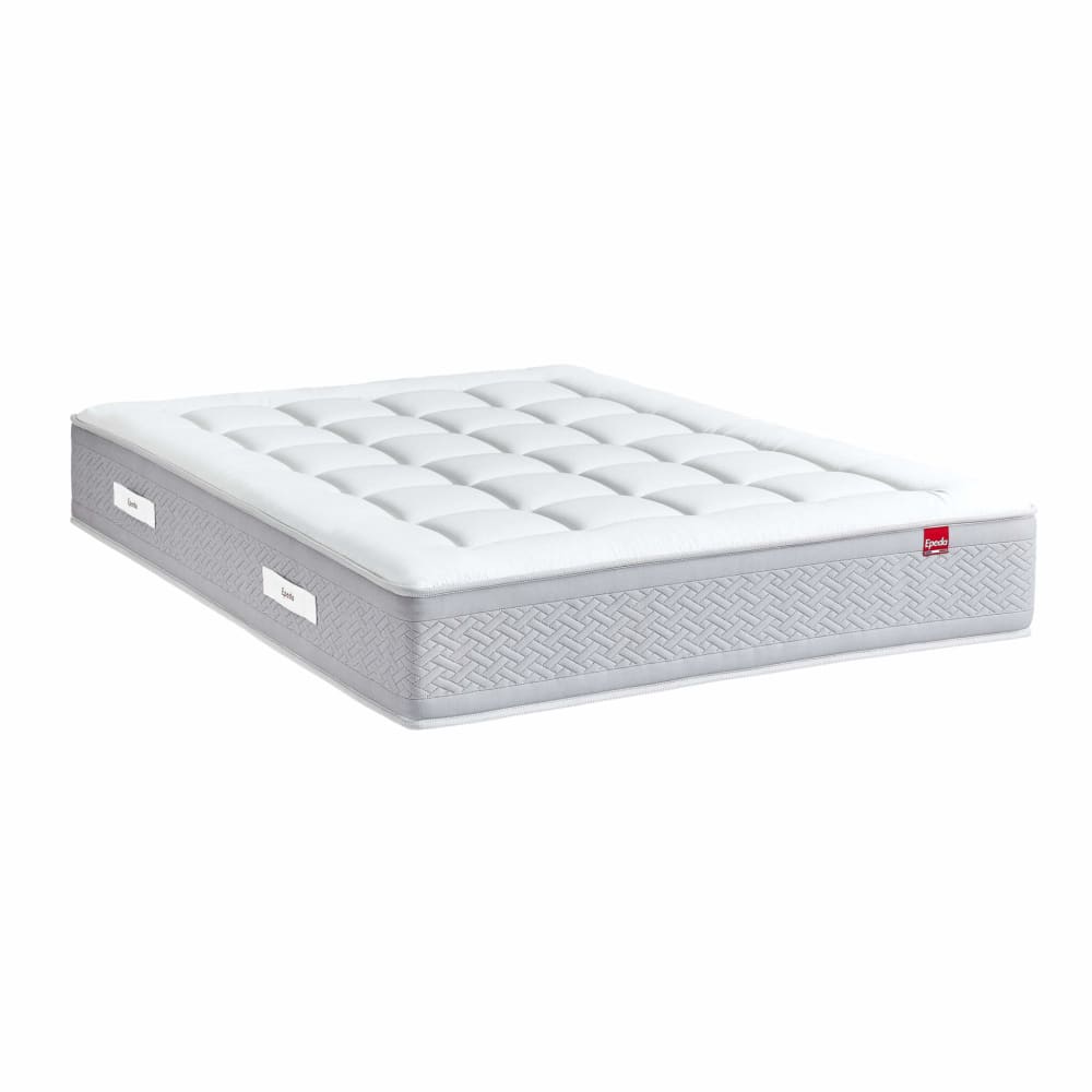 Matelas capitonné ressorts ensachés, cachemire et soie 120x190