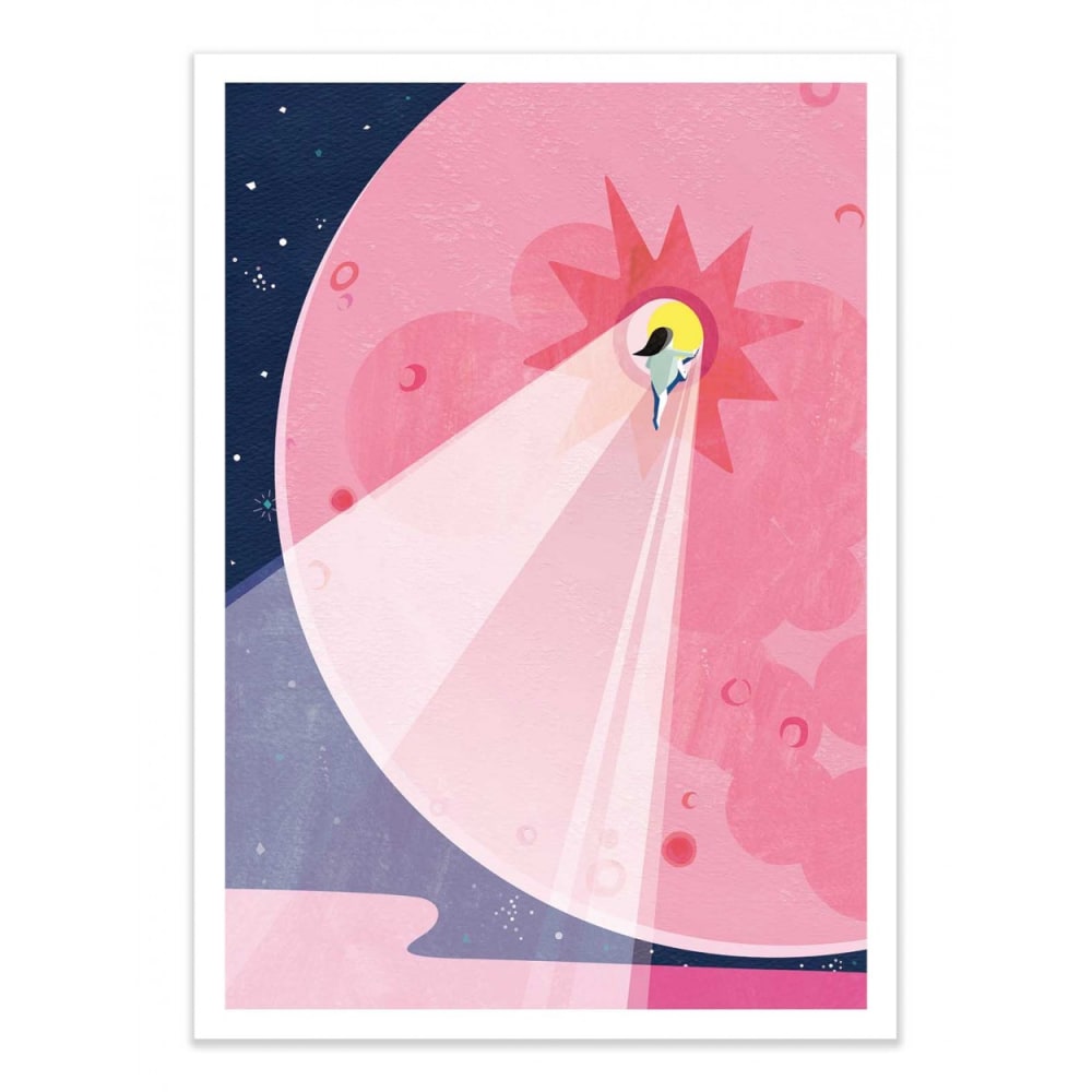Affiche 50x70 cm - Moon - Shihotana — Beyit