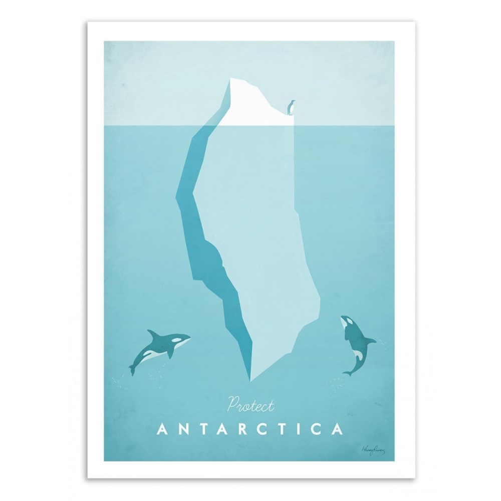 ANTARCTICA - Affiche d'art 50 x 70 cm — Beyit