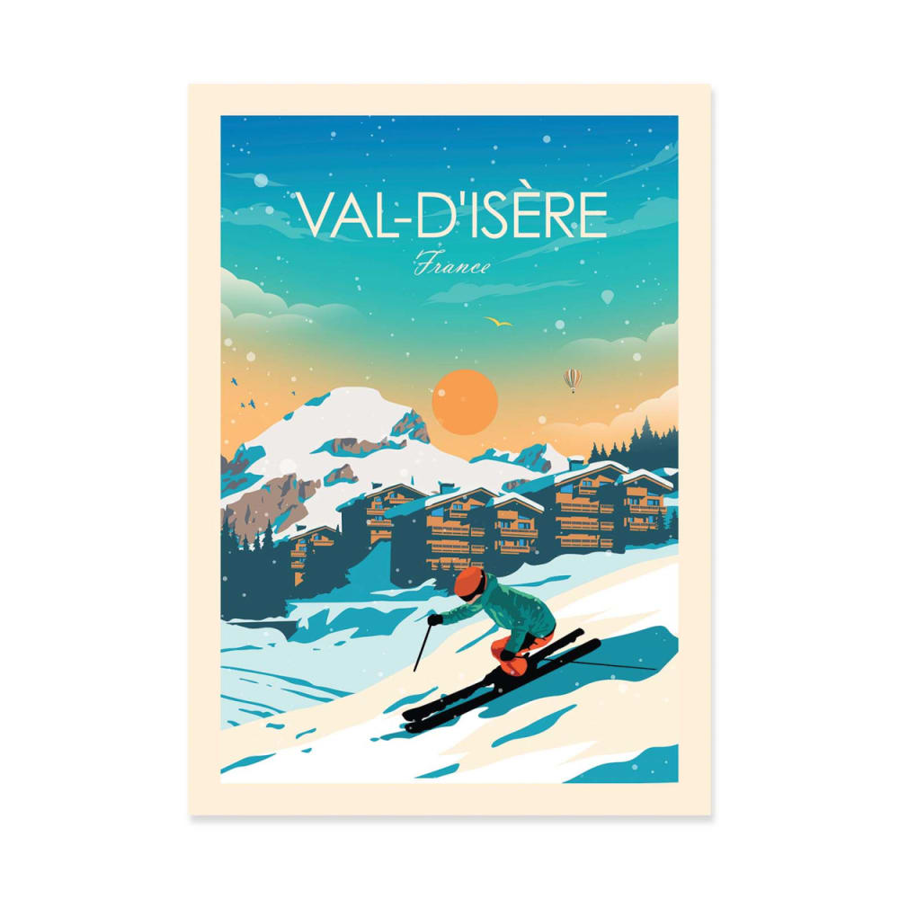 Affiche 30x40 cm - Val-d'Isere - Studio Inception — Beyit
