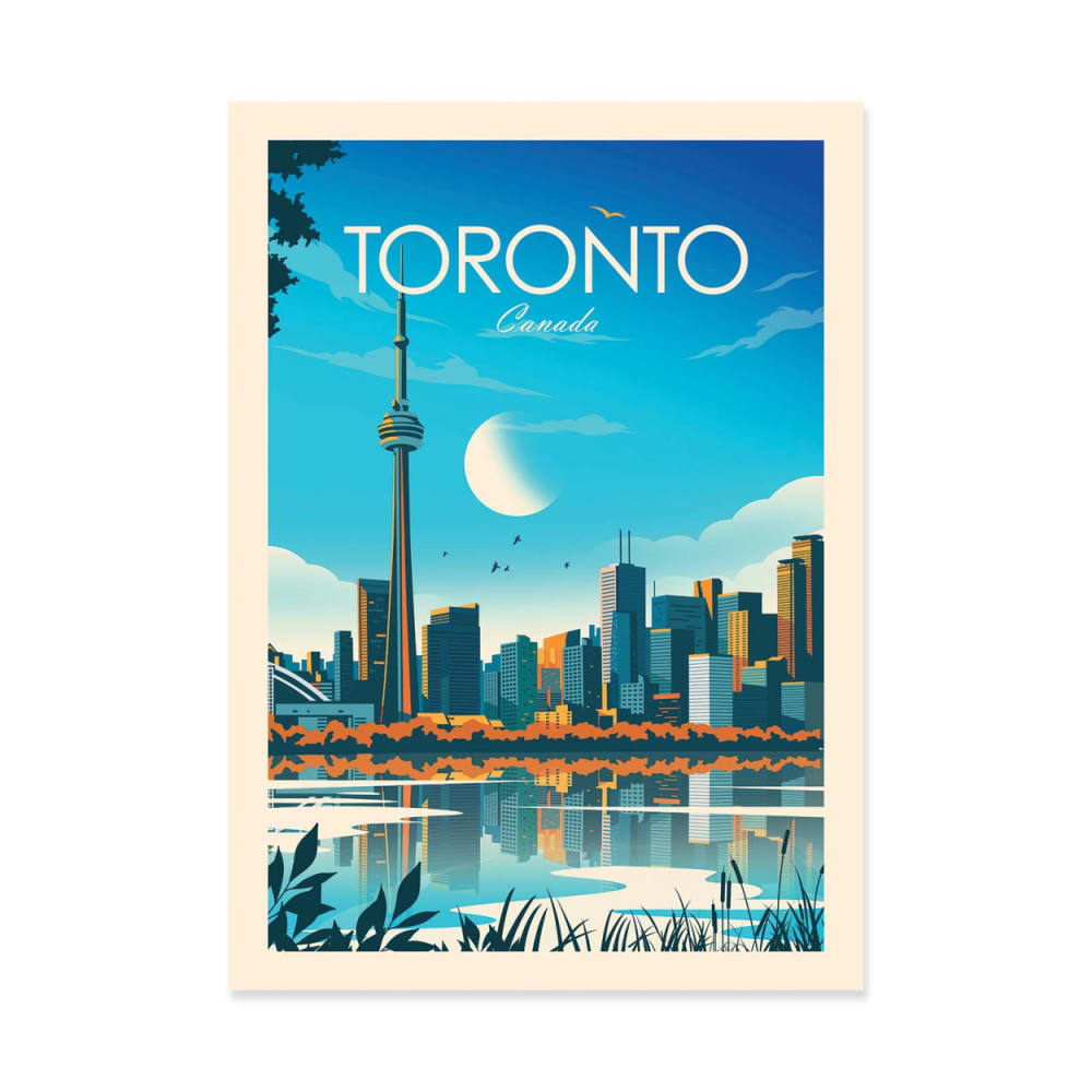 Affiche 30x40 cm - Toronto Canada - Studio Inception — Beyit