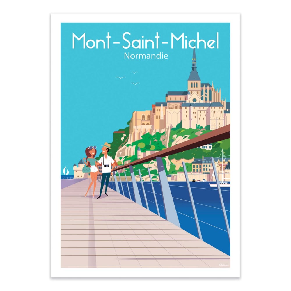 Affiche 30x40 cm - Mont Saint-Michel - Raphael Delerue