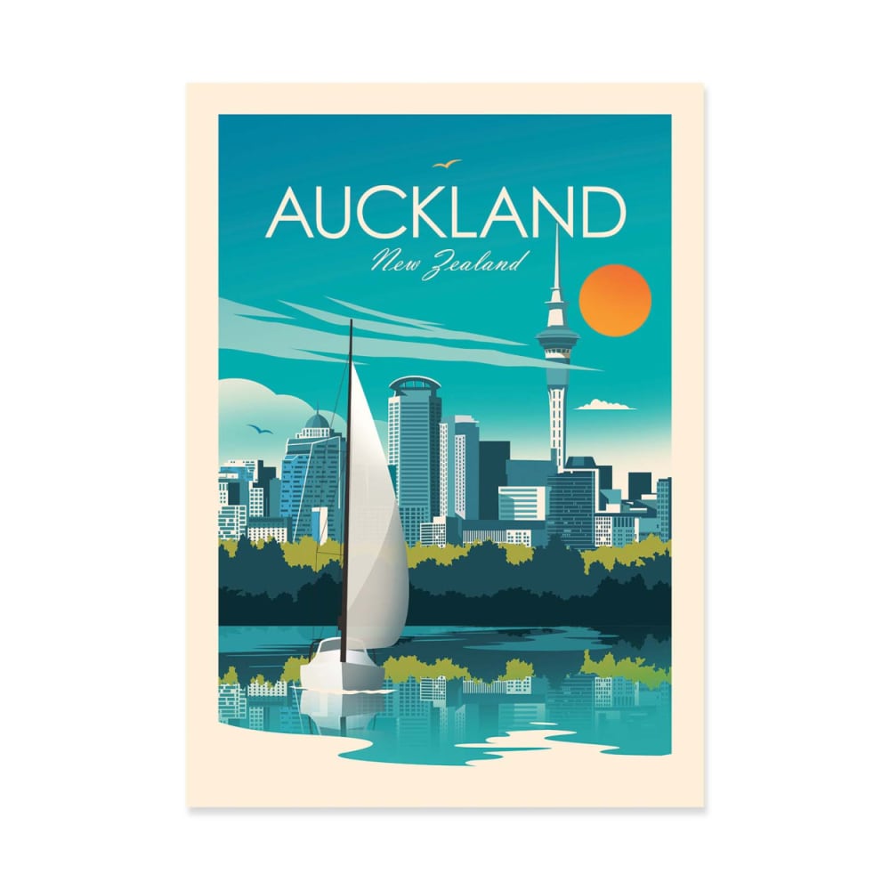 Affiche 30x40 cm - Auckland - Studio Inception — Beyit