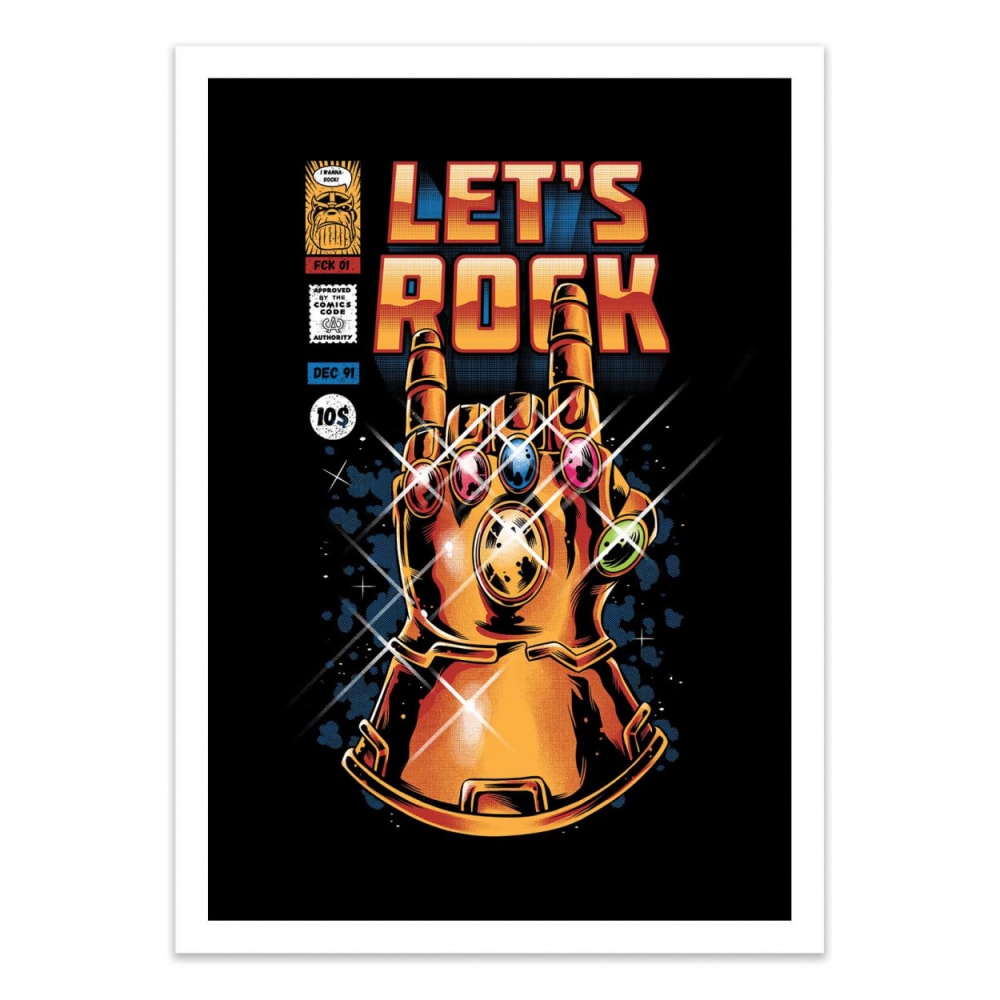 Affiche 30x40 cm - Let's Infinity rock - Ilustrata