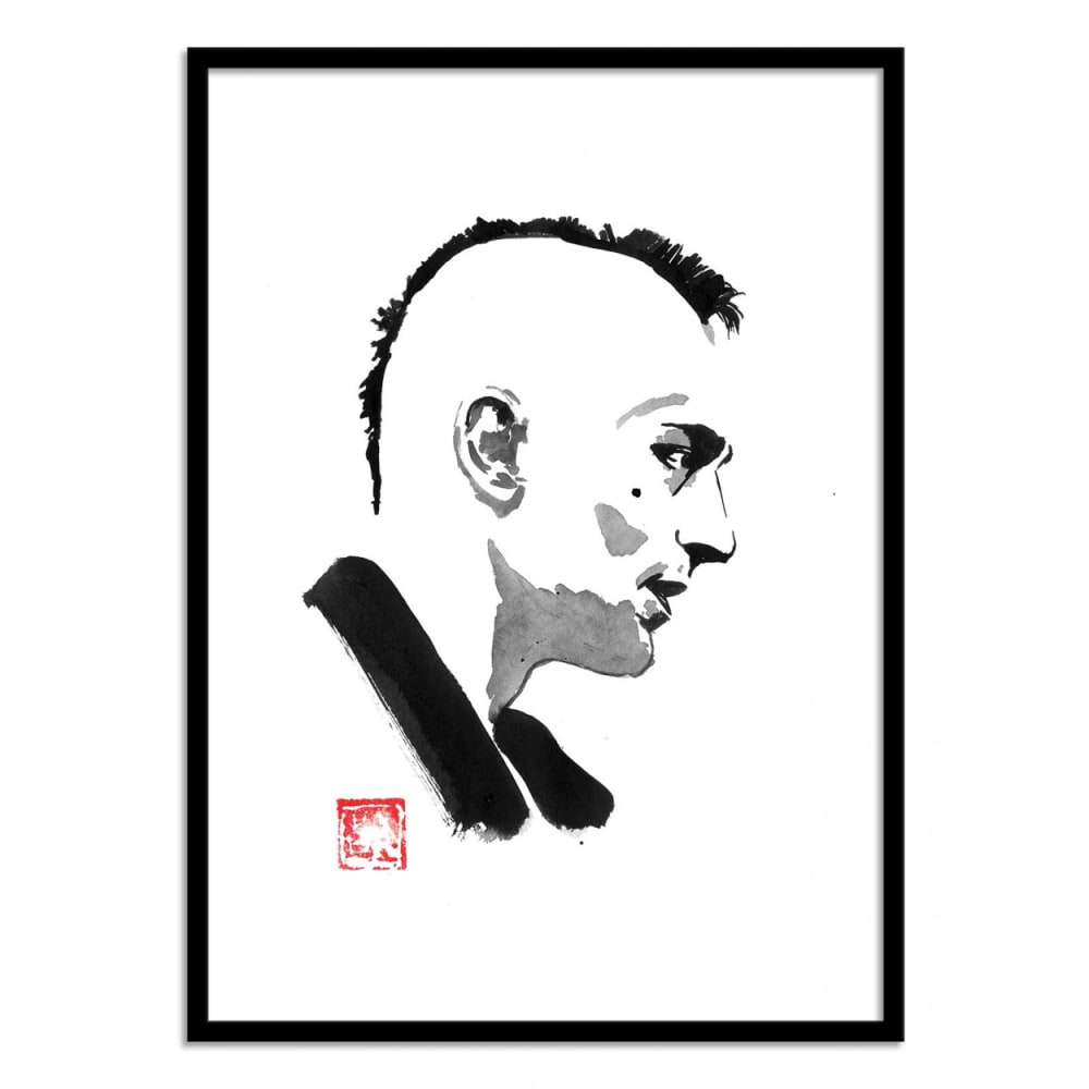 Affiche 50x70 cm et cadre noir - Taxi Driver - Pechane Sumie
