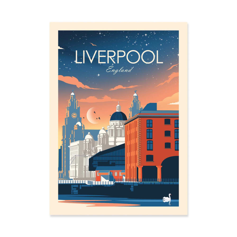 Affiche 30x40 cm - Liverpool England - Studio Inception — Beyit