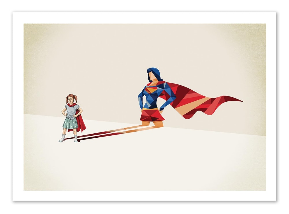 Affiche 30x40 cm - Walking Shadow Heroine - Jason Ratliff — Beyit