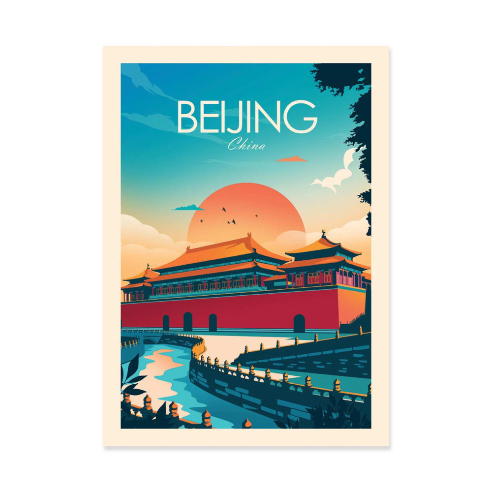 Affiche 30x40 cm - Beijing China - Studio Inception — Beyit