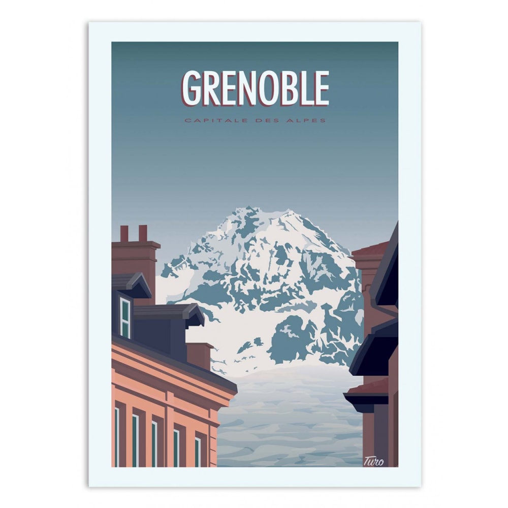 Affiche 30x40 cm - Grenoble - Turo