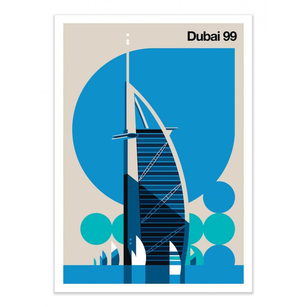 Affiche 30x40 cm - Dubai 99 - Bo Lundberg