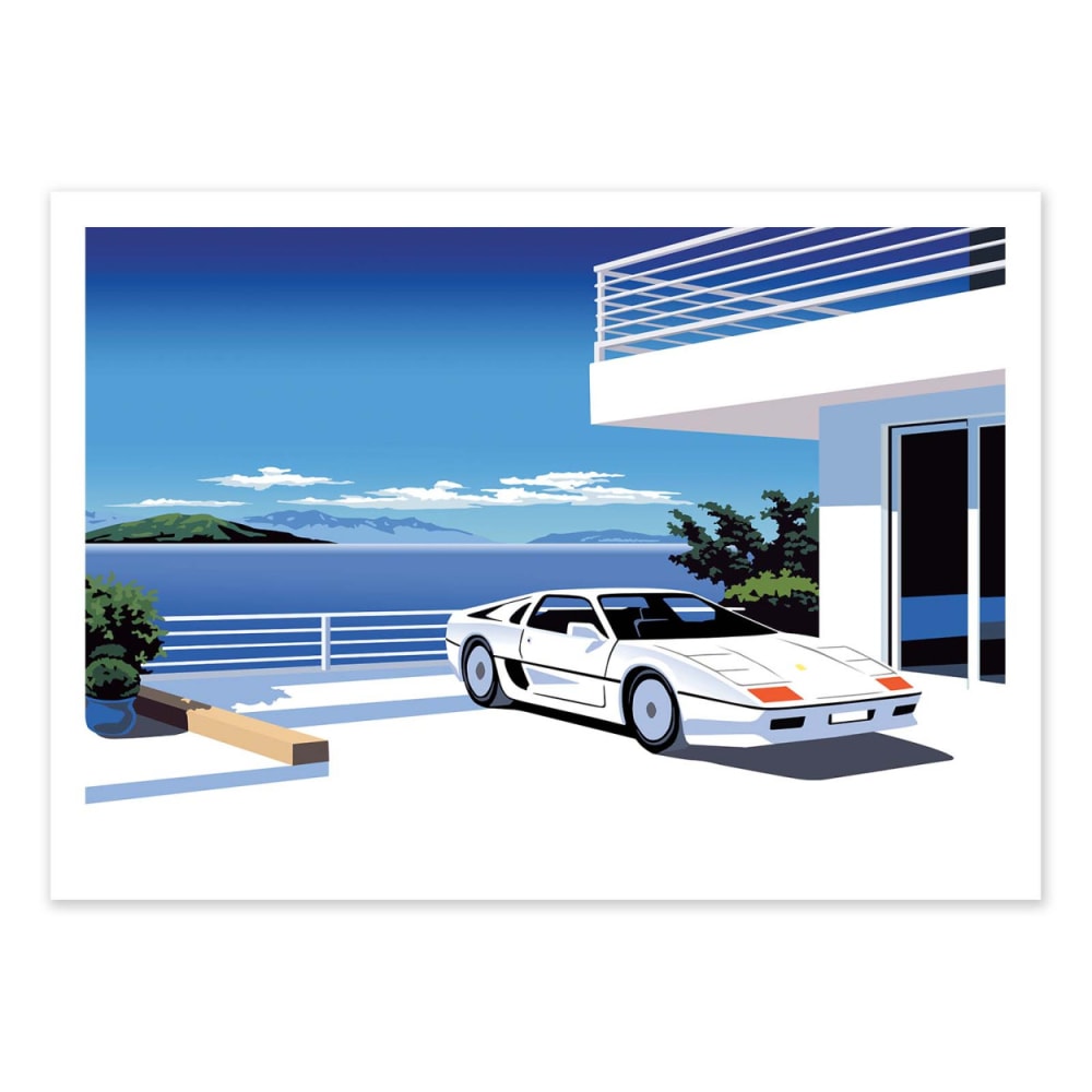 Affiche 30x40 cm - 80s car - Vistas Studio