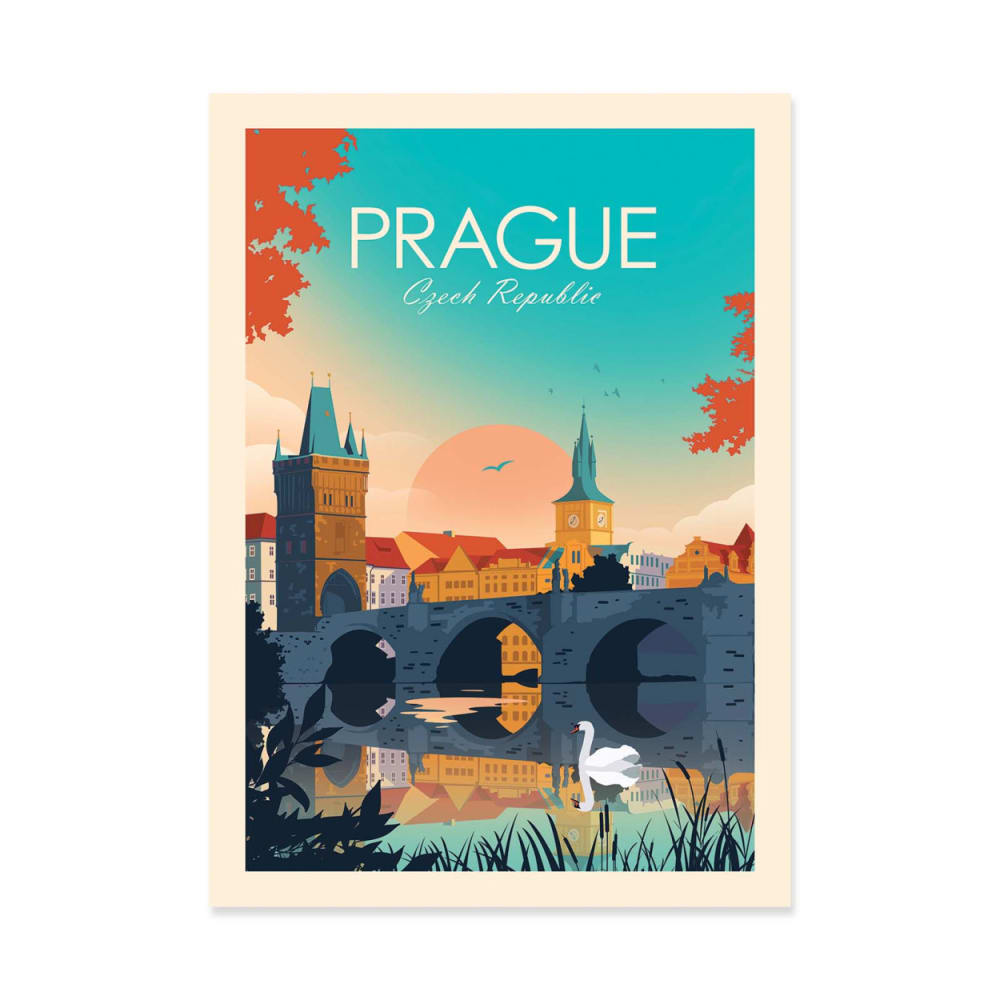 Affiche 30x40 cm - Prague - Studio Inception
