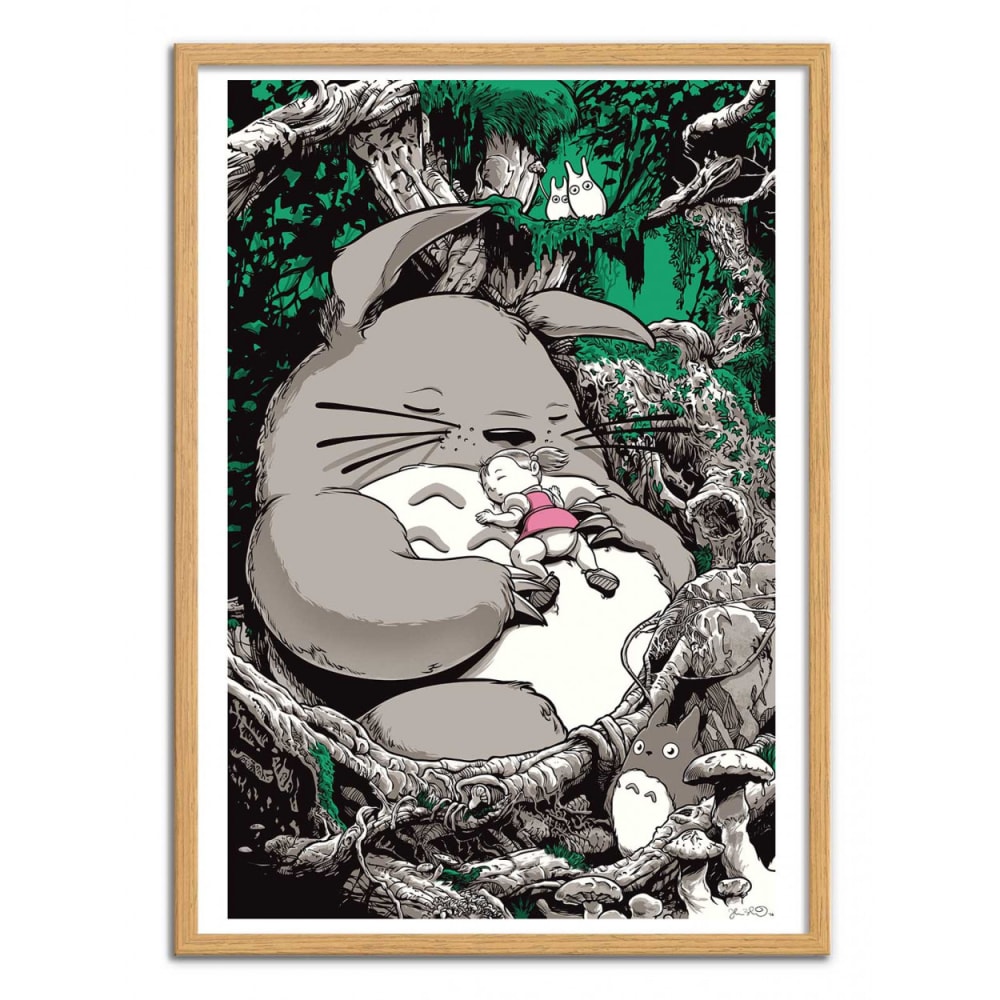 Affiche 50x70 cm - Totoro - Joshua Budich