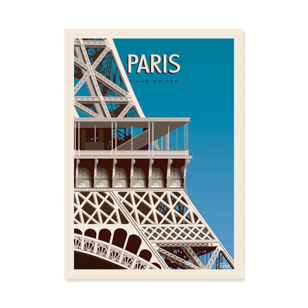 Affiche 30x40 cm - Paris - TuroMemoriesStudio