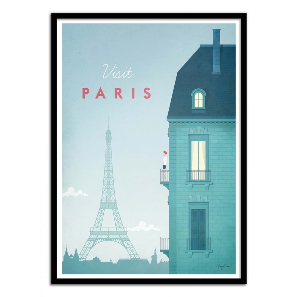Affiche 50x70 cm - Visit Paris - Henry Rivers - Maisons du Monde