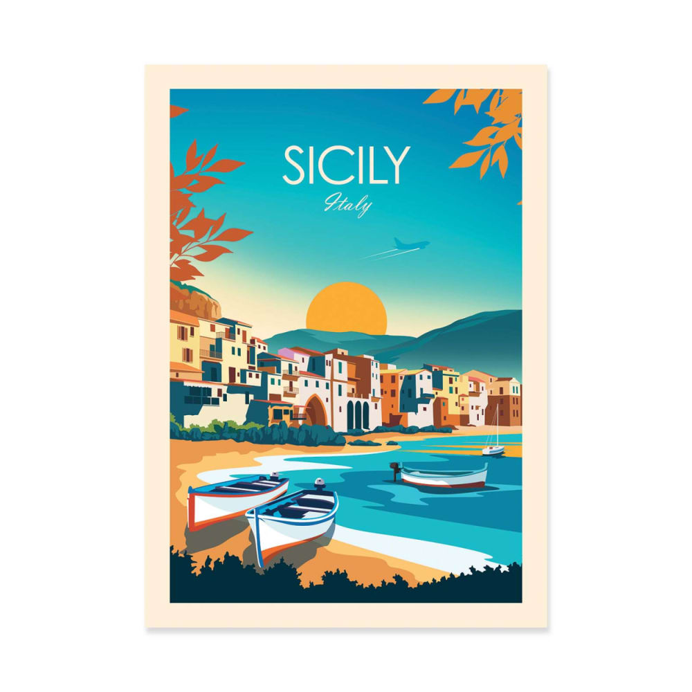 Affiche 30x40 cm - Sicily - Studio Inception