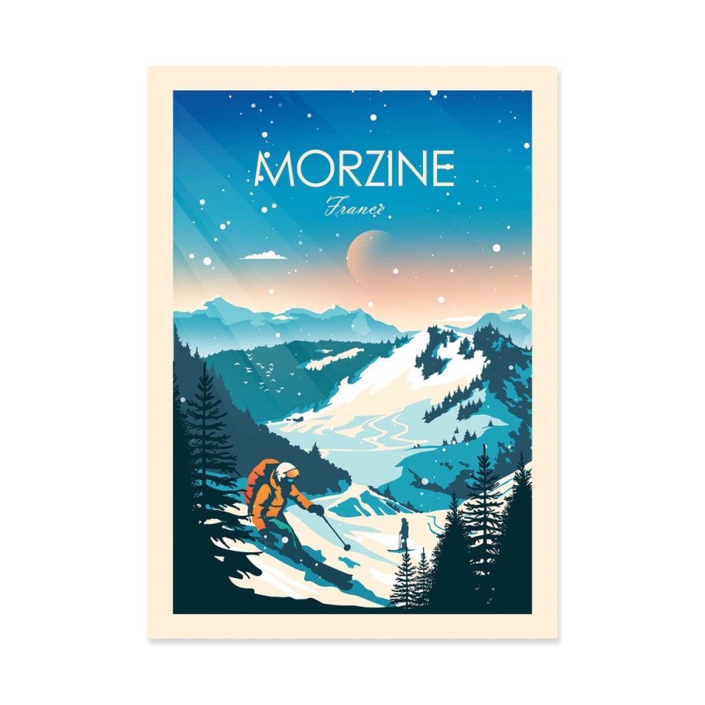 Affiche 30x40 cm - Morzine France - Studio Inception