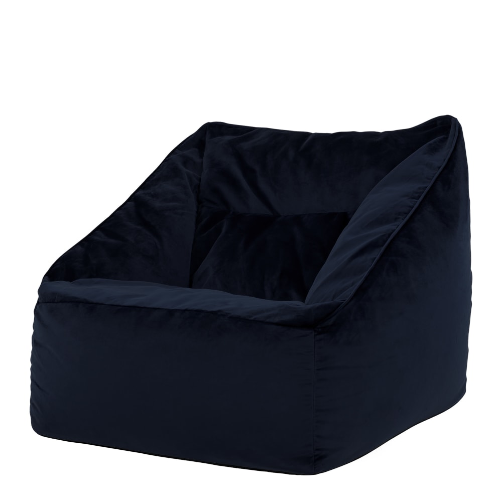 Pouf fauteuil velours