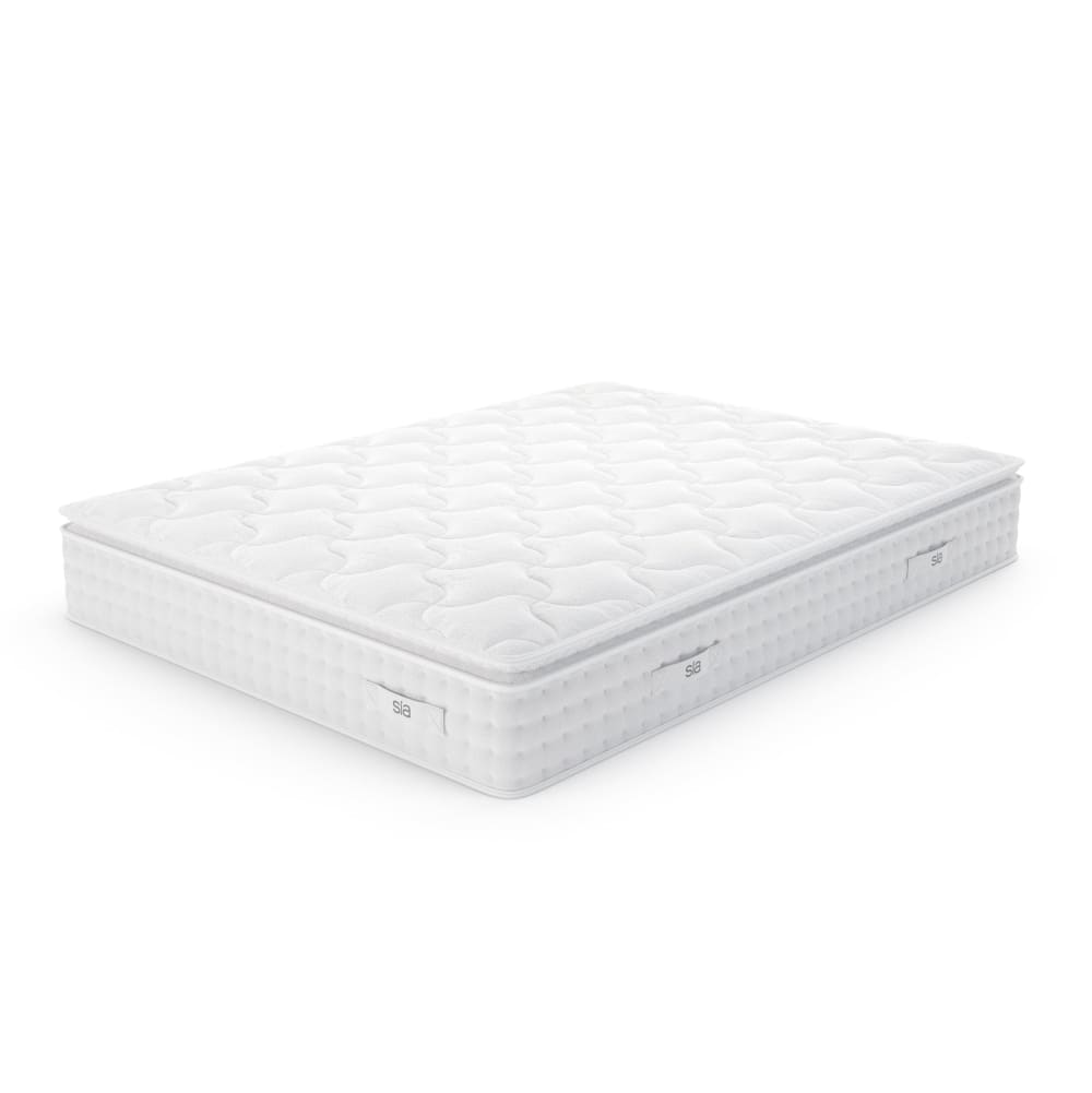 Matelas en mousse mémoire de forme. Latex & ressorts ensachés blanc Matelas en mousse mémoire de forme. Latex & ressorts ensachés blanc
