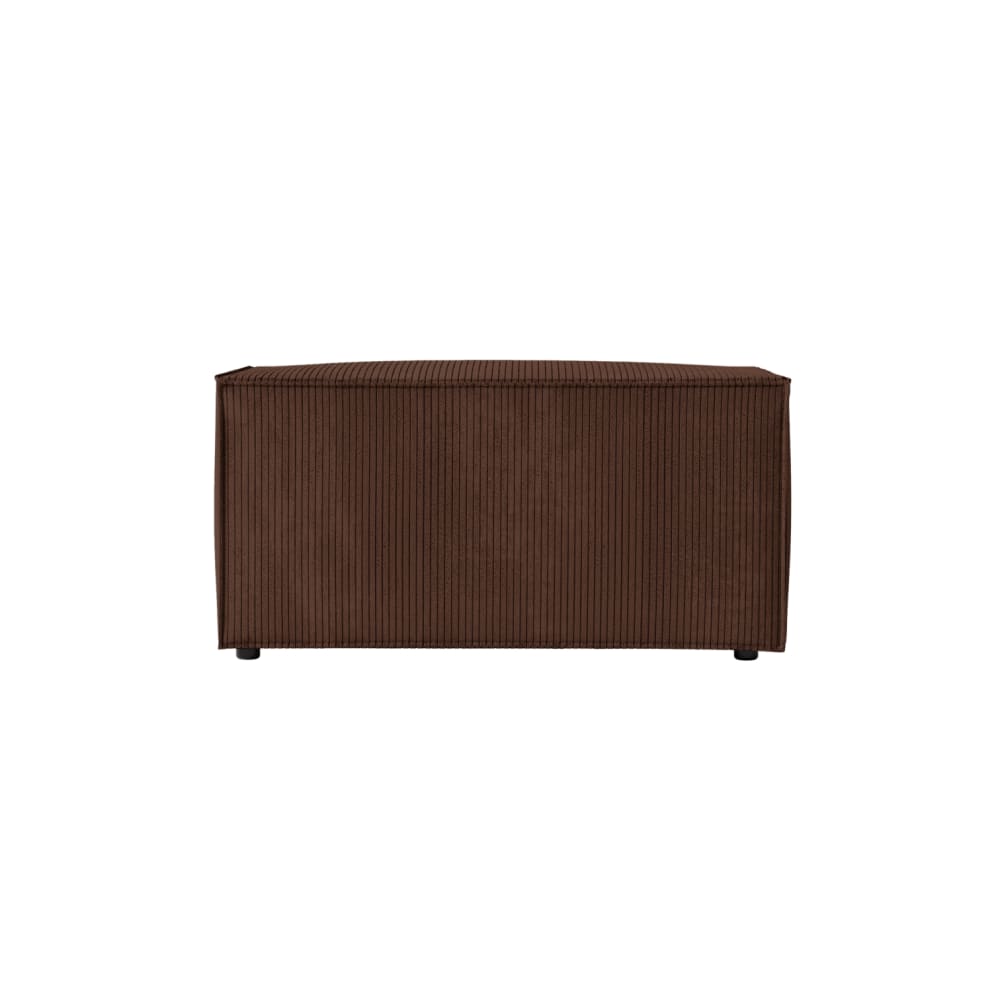 Pouf en velours côtelé - marron — Beyit