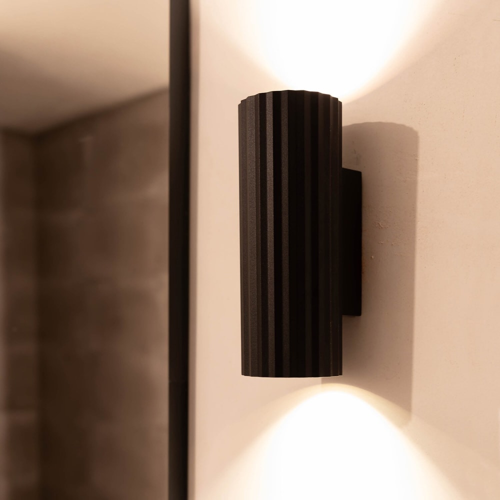 Lampe murale, ronde et noir, 18 cm - Maisons du Monde