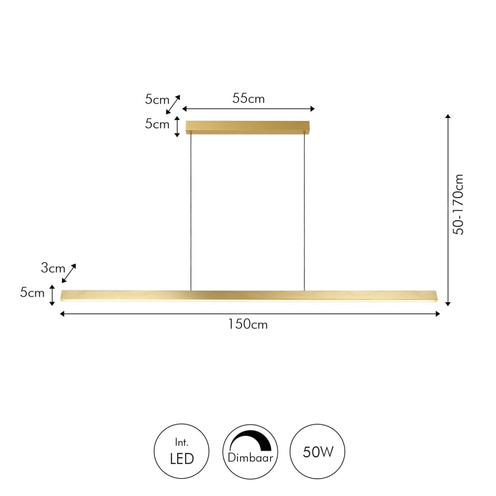 Lampe suspundue, bronze, bar, 150 x 200 cm — vue 4