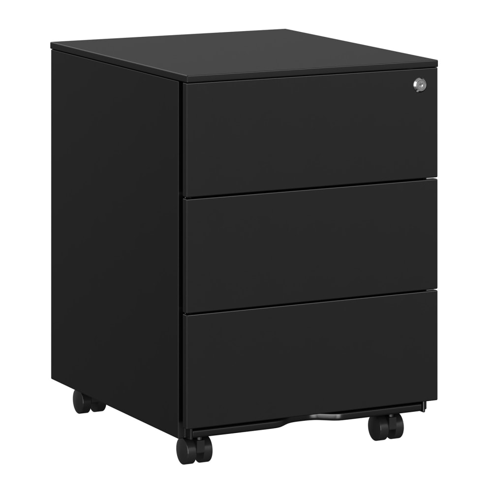 SONGMICS Meuble pour documents en métal mobile support 39 x 45.1 x 53.8 cm noir style contemporain Noir Métal - 39x55x45cm