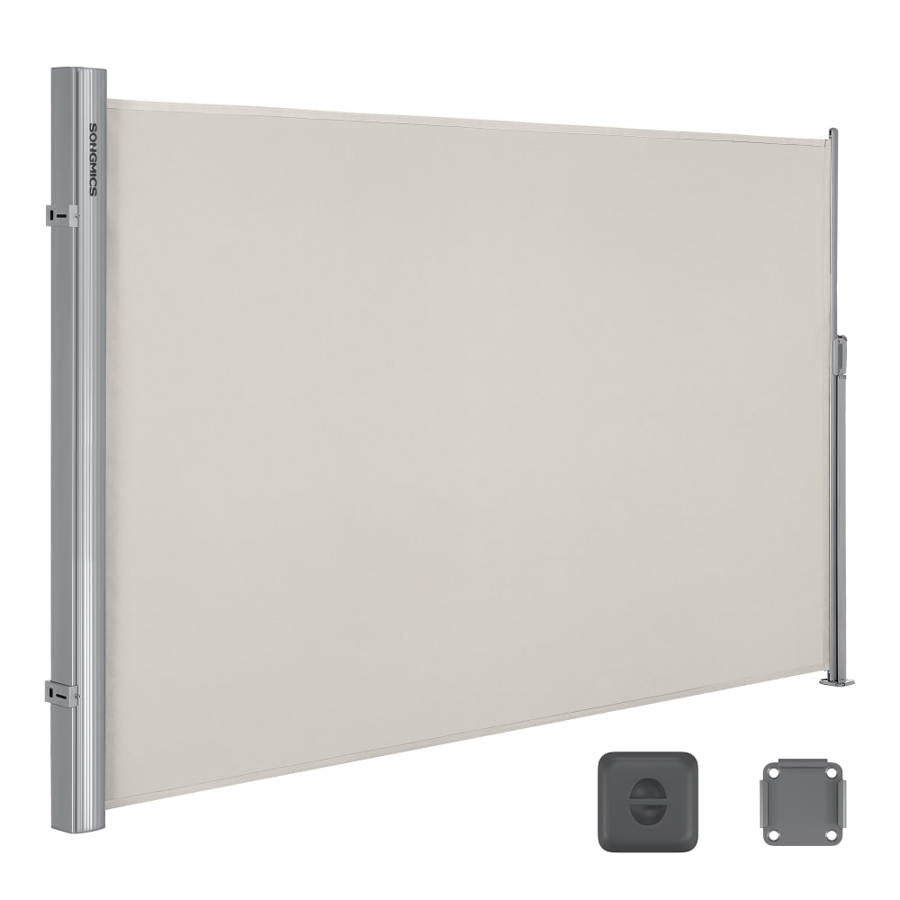 Store latéral aluminium rétractable 180 x 300 cm beige