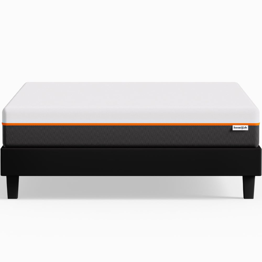 Ensemble sommier 180x200 noir + Matelas mousse gel à mémoire de forme