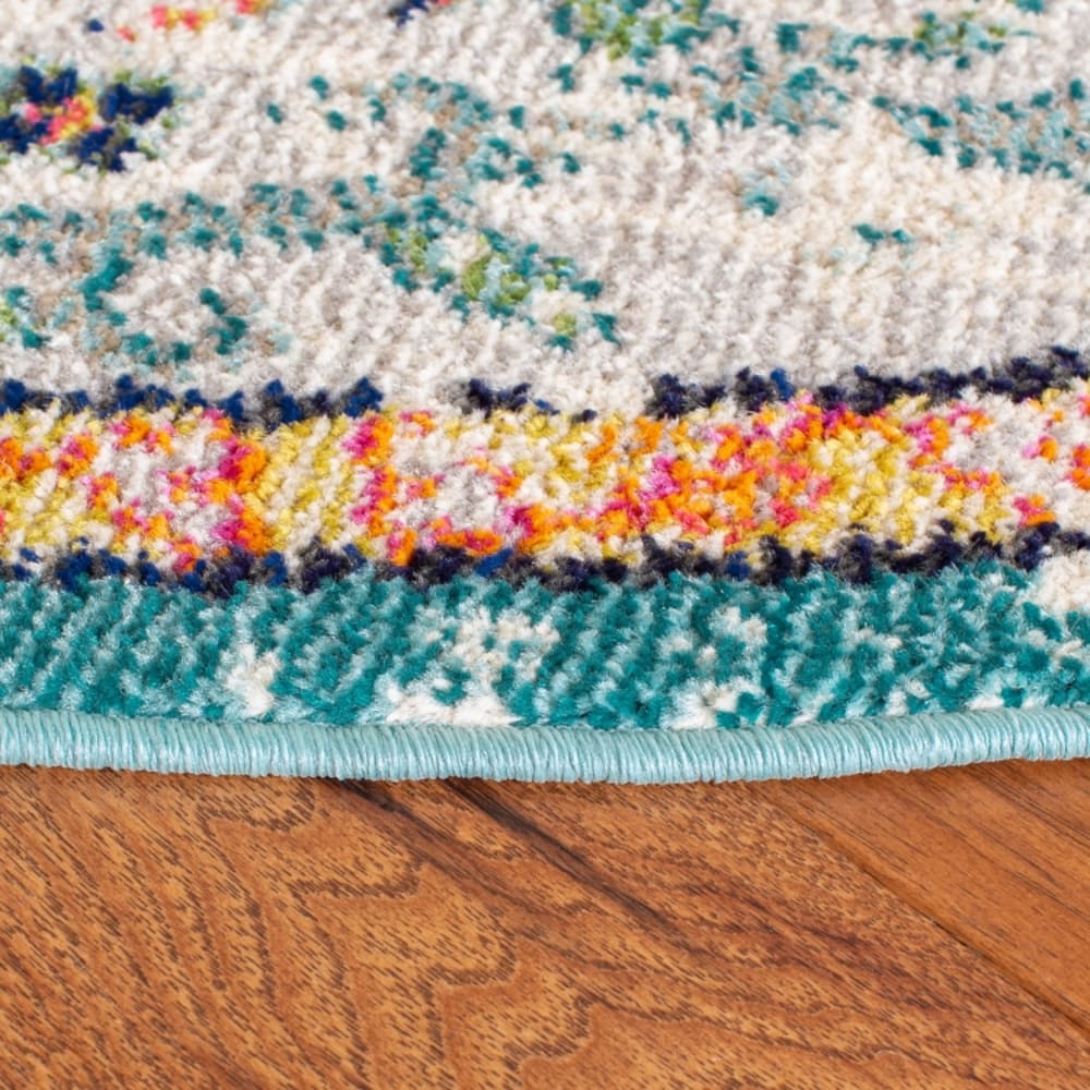 Tapis de transition en polypropylène gris/bleu, 122 cm — vue 4
