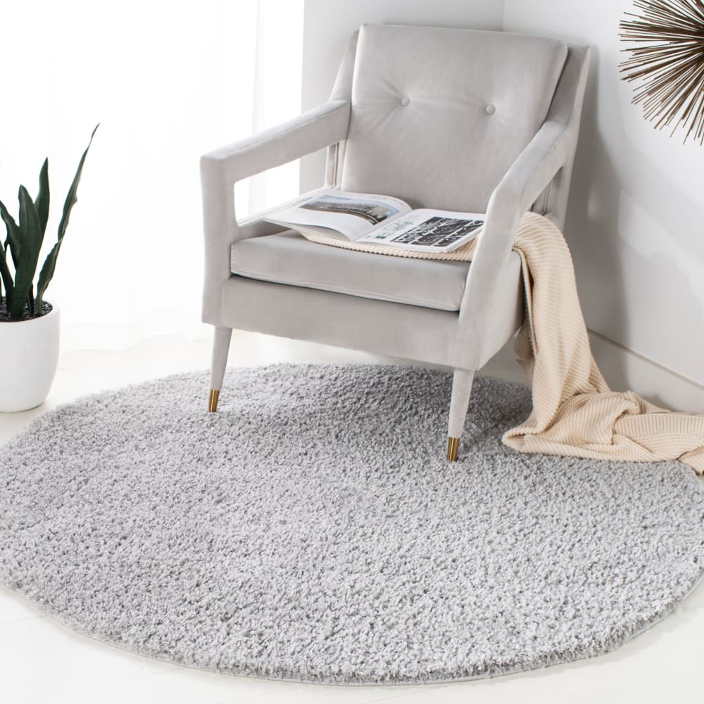 Tapis en polypropylène argent, 122 cm — vue 3