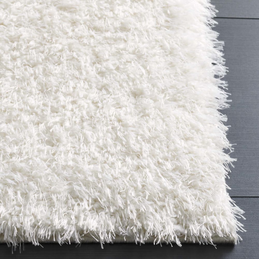 Tapis en polyester blanc, 122 x 183 cm — vue 4