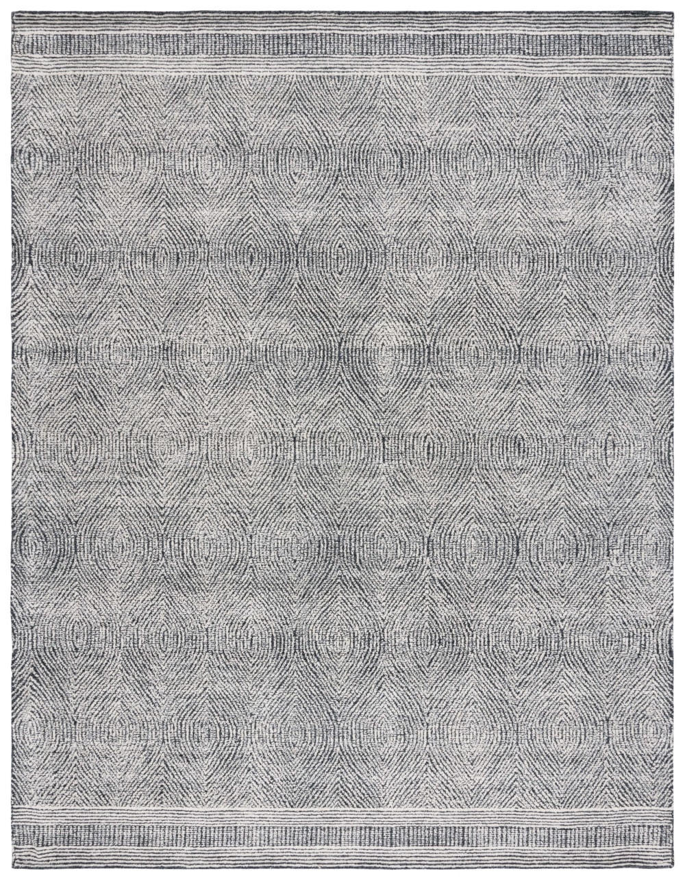 Safavieh Böhmisch Wolle-Teppich in Weiß/Grau, 244 x 305 cm style classic chic Weiß Wolle