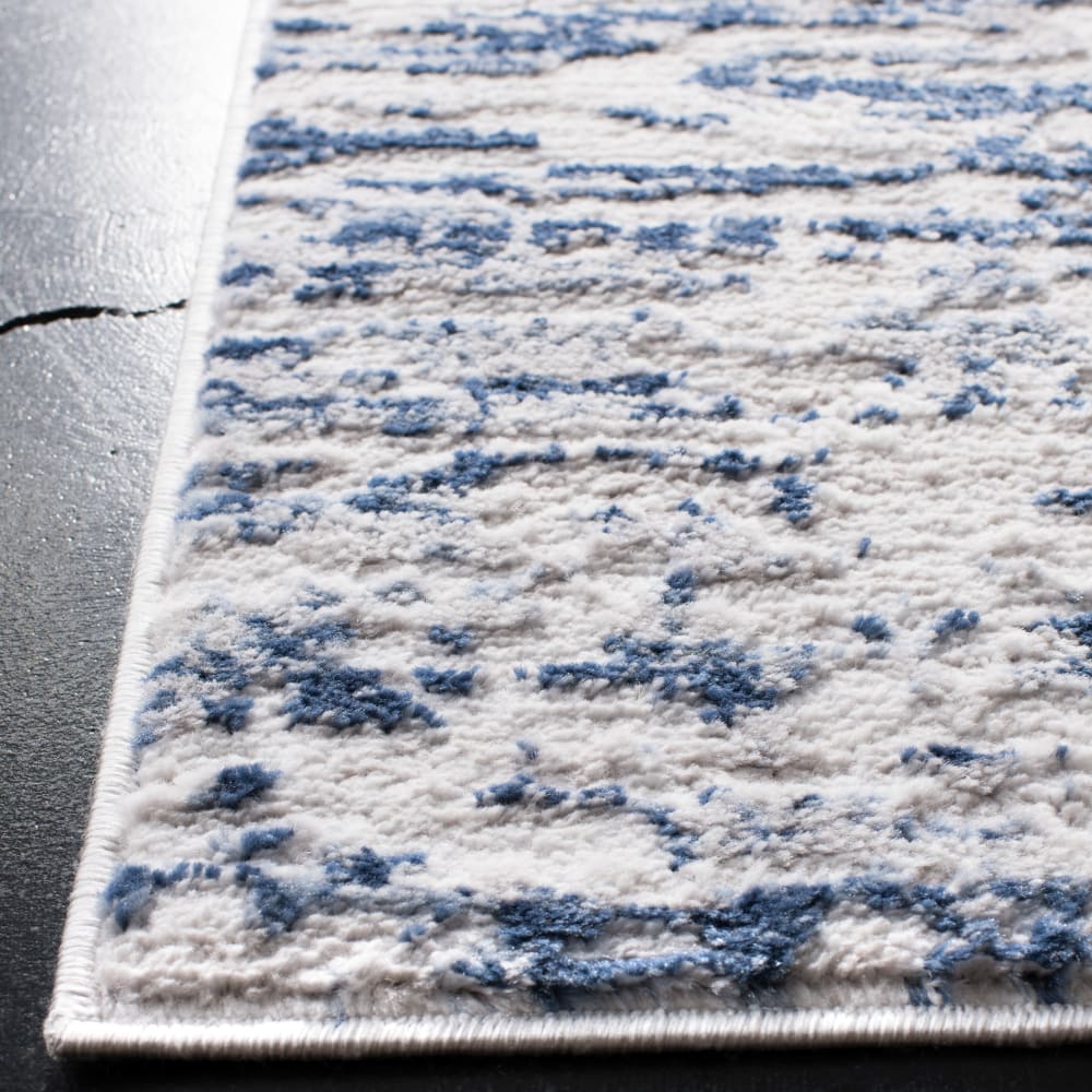 Tapis contemporain en polypropylène gris/bleu, 236 x 305 cm — vue 4