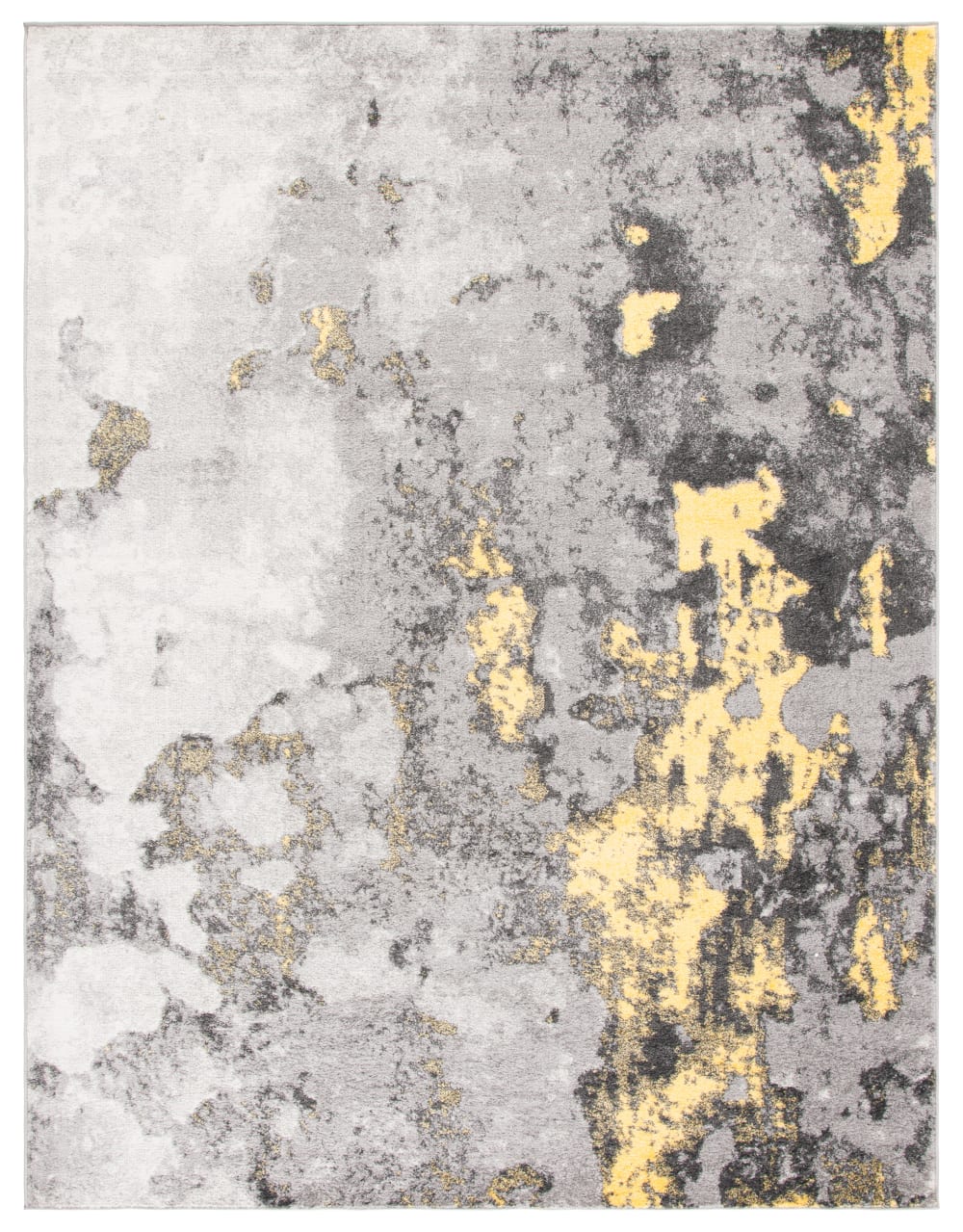 Safavieh Tapis en polypropylène gris/jaune, 235 x 305 cm style contemporain - Pp - Polypropylène
