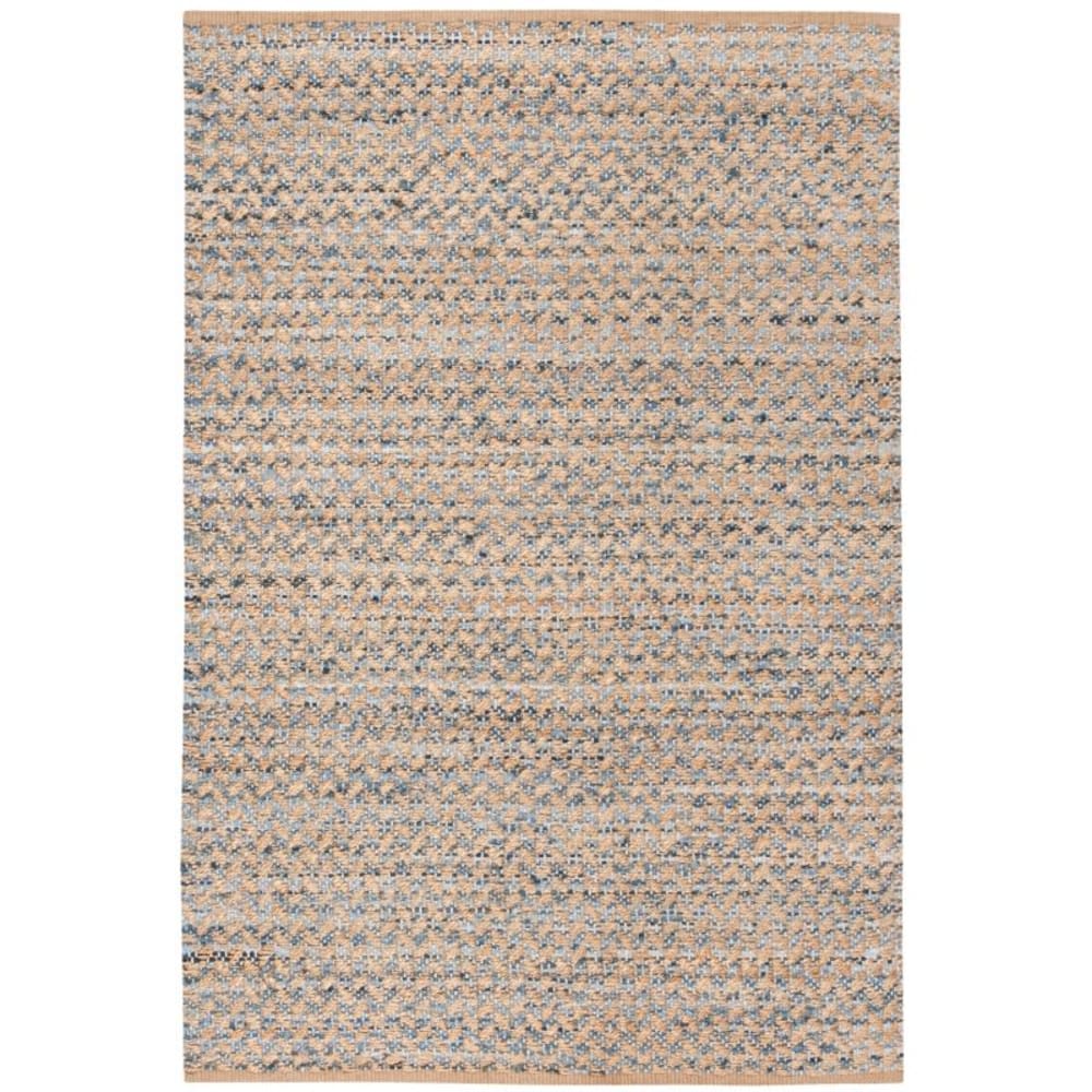 Tapis côtier en jute bleu/beige, 152 x 244 cm - Maisons du Monde