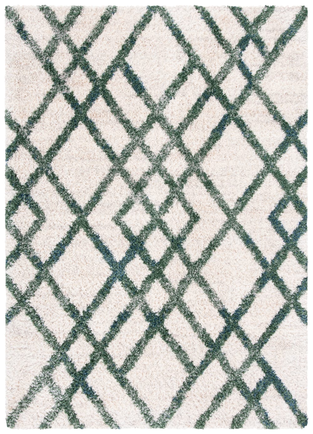 Safavieh Tapis en polypropylène blanc/vert, 236 x 305 cm style classique chic - Pp - Polypropylène