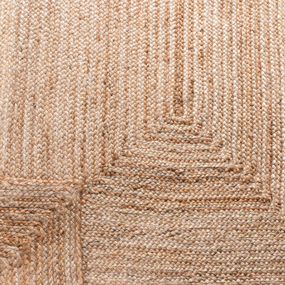 Tapis côtier en jute beige, 91 x 152 cm — vue 3