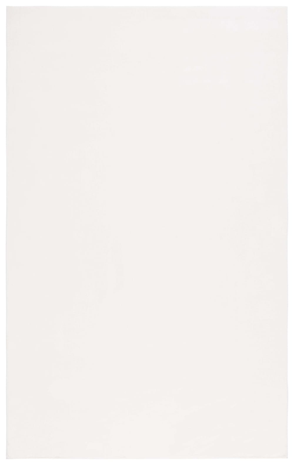 Tapis solide et tonale en polyester blanc, 122 x 183 cm