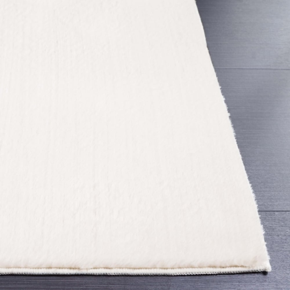 Tapis solide et tonale en polyester blanc, 152 x 213 cm — vue 4