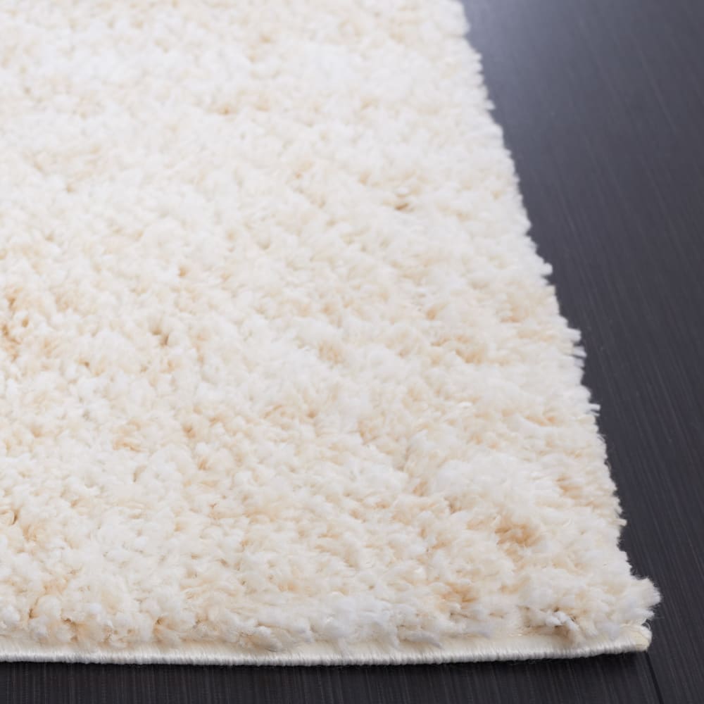 Tapis en polyester blanc/beige, 135 x 196 cm — vue 4