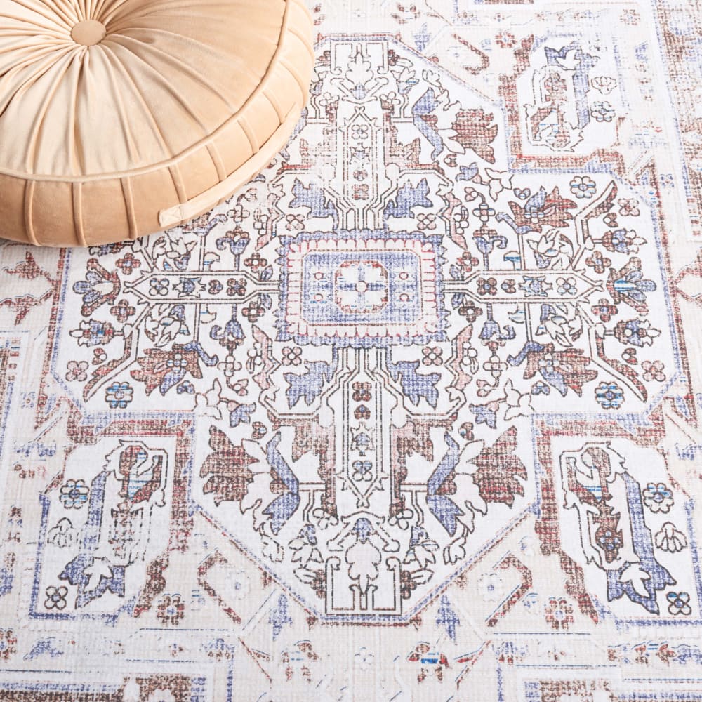 Tapis traditionnel en polyester taupe/beige, 244 x 305 cm — vue 4