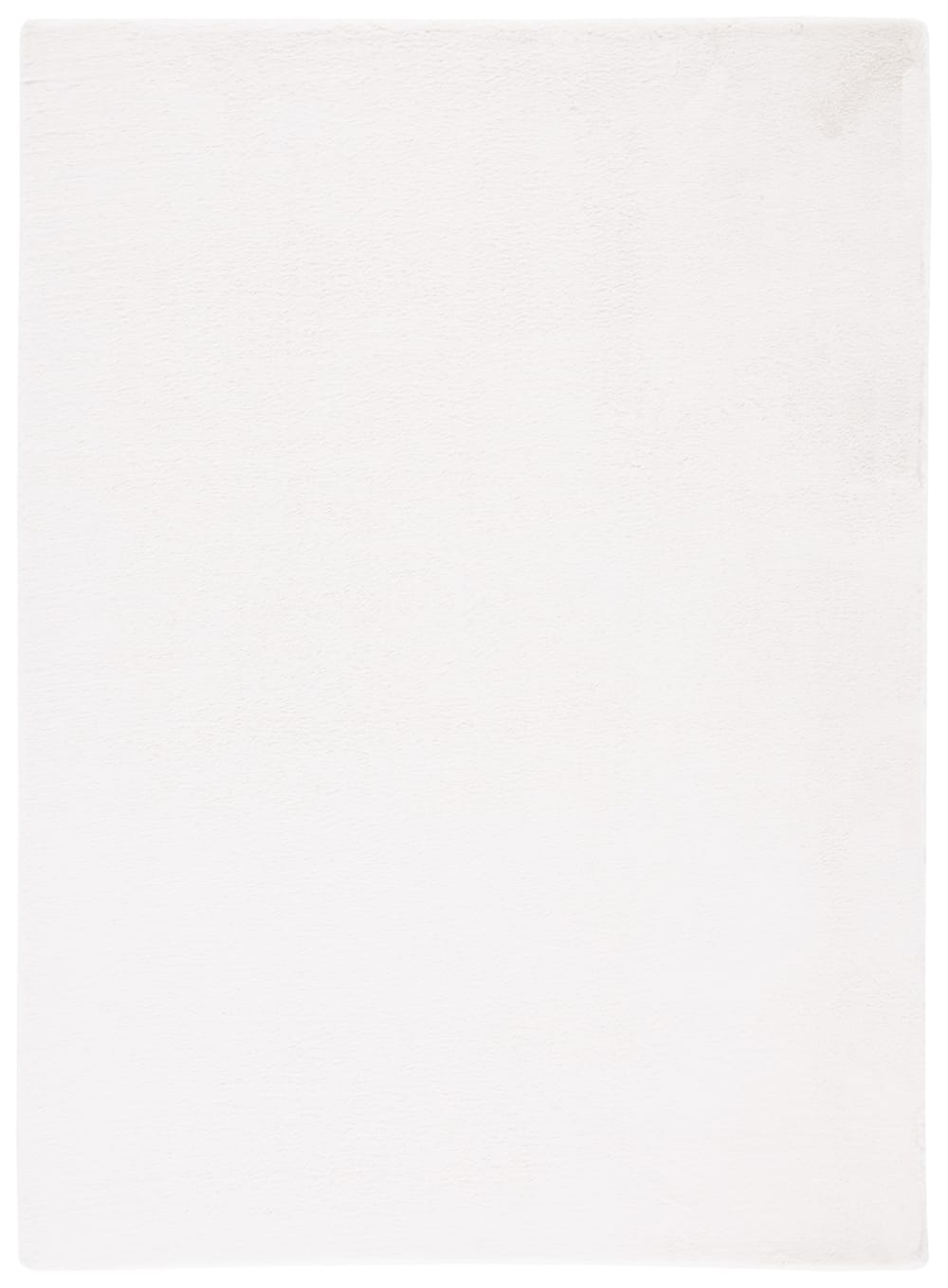 Tapis solide et tonale en polyester blanc, 152 x 213 cm