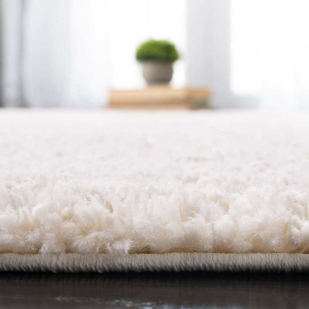 Tapis en polypropylène blanc, 122 cm — vue 4